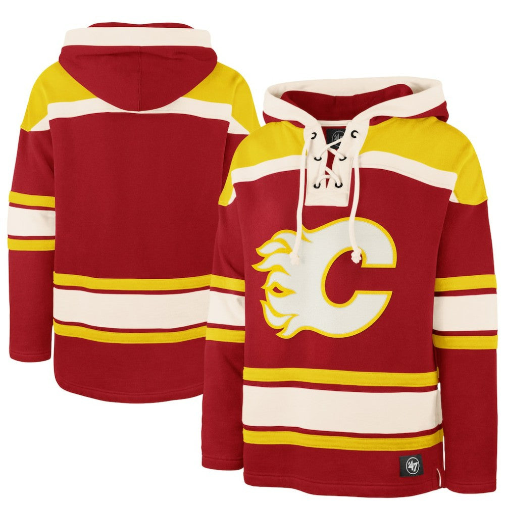 Calgary Flames '47 Superior Lacer Hoodie - Red | US 202773265