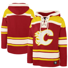 Calgary Flames '47 Superior Lacer Hoodie - Red | US 202773265