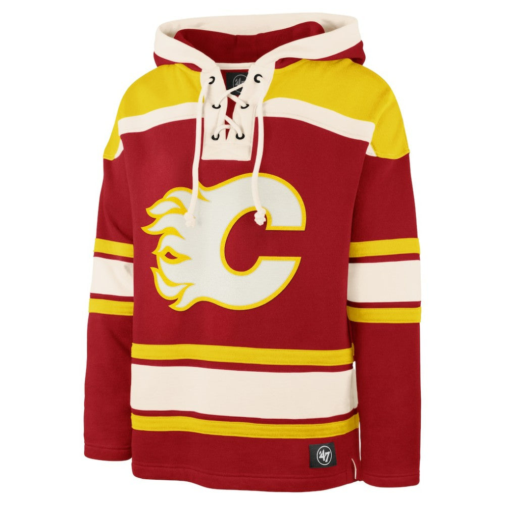 Calgary Flames '47 Superior Lacer Hoodie - Red | US 202773265