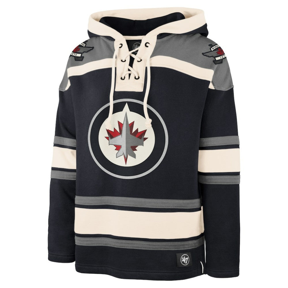 Winnipeg Jets '47 Superior Lacer Hoodie - Navy | US 202773267