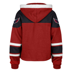 Washington Capitals '47 Women's Cropped Lacer Hoodie - Red | US 202773287