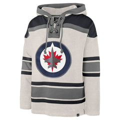 Winnipeg Jets '47 Rockaway Lacer Pullover Hoodie - Oatmeal | US 202773292