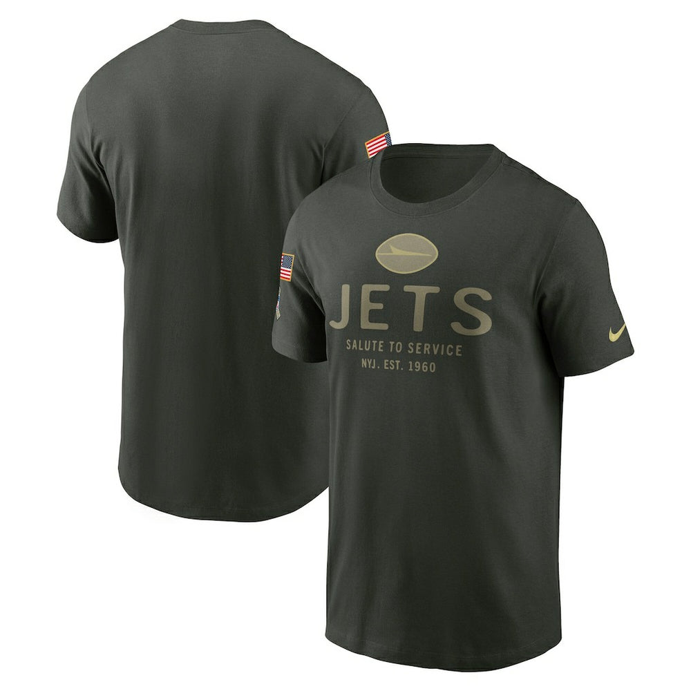 New York Jets 2025 Salute to Service Sideline Primary Edge Dri-FIT T-Shirt - Forest Green T-shirts