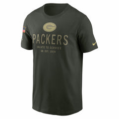 Green Bay Packers 2025 Salute to Service Sideline Primary Edge Dri-FIT T-Shirt - Forest Green T-shirts