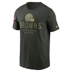 Cleveland Browns 2025 Salute to Service Sideline Primary Edge Dri-FIT T-Shirt - Forest Green T-shirts