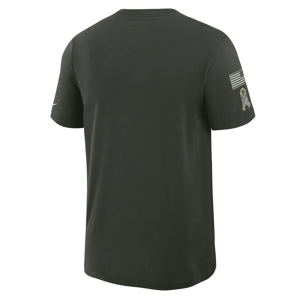 Los Angeles Chargers 2025 Salute to Service Sideline Slub Dri-FIT T-Shirt - Dark Green T-shirts