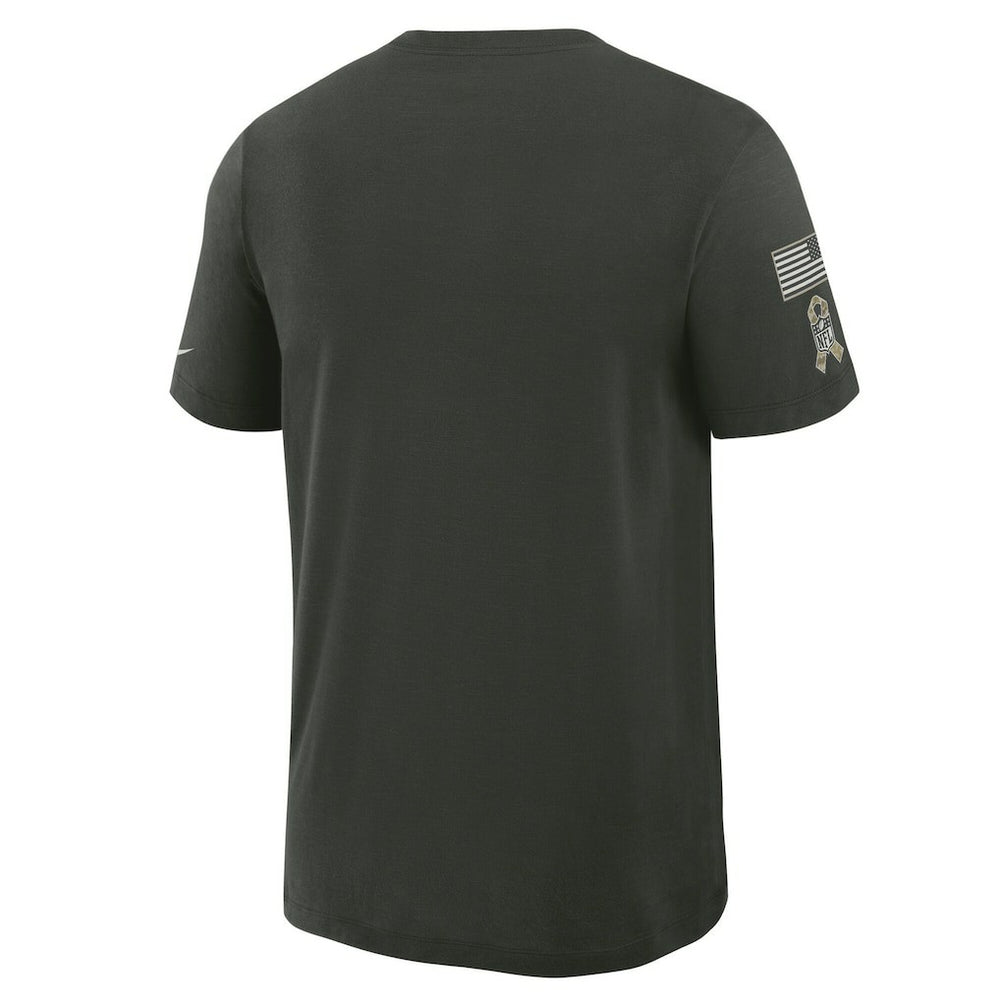 Cincinnati Bengals 2025 Salute to Service Sideline Slub Dri-FIT T-Shirt - Dark Green T-shirts