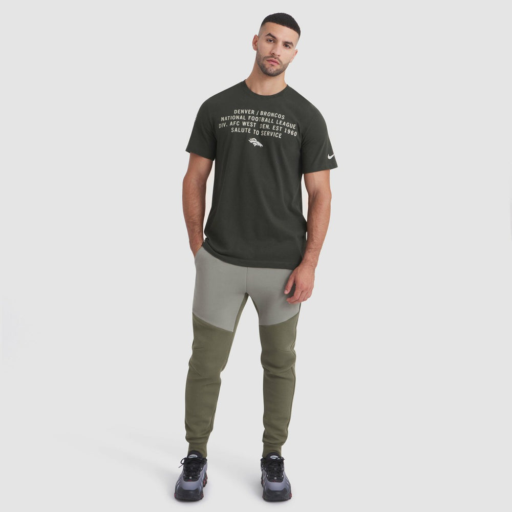 Denver Broncos 2025 Salute to Service Sideline Slub Dri-FIT T-Shirt - Forest Green T-shirts