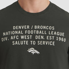 Denver Broncos 2025 Salute to Service Sideline Slub Dri-FIT T-Shirt - Forest Green T-shirts