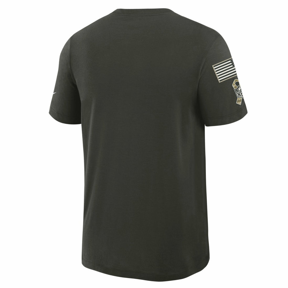 Green Bay Packers 2025 Salute to Service Sideline Slub Dri-FIT T-Shirt - Forest Green T-shirts