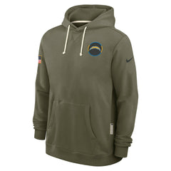 Los Angeles Chargers 2025 Salute to Service Sideline Standard Issue Dri-FIT Hoodie - Olive Hoodies