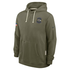 Baltimore Ravens 2025 Salute to Service Sideline Standard Issue Dri-FIT Hoodie - Olive Hoodies