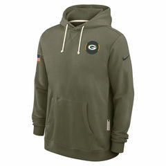 Green Bay Packers 2025 Salute to Service Sideline Standard Issue Dri-FIT Hoodie - Olive Hoodies