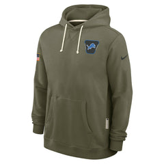 Detroit Lions 2025 Salute to Service Sideline Standard Issue Dri-FIT Hoodie - Olive Hoodies
