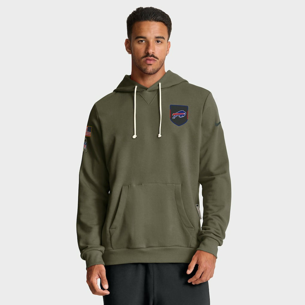 Buffalo Bills 2025 Salute to Service Sideline Standard Issue Dri-FIT Hoodie - Olive Hoodies