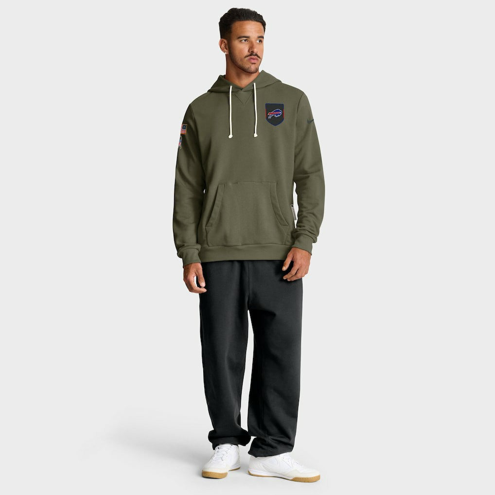 Buffalo Bills 2025 Salute to Service Sideline Standard Issue Dri-FIT Hoodie - Olive Hoodies