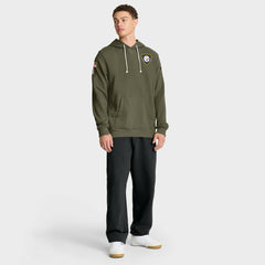 Pittsburgh Steelers 2025 Salute to Service Sideline Standard Issue Dri-FIT Hoodie - Olive Hoodies