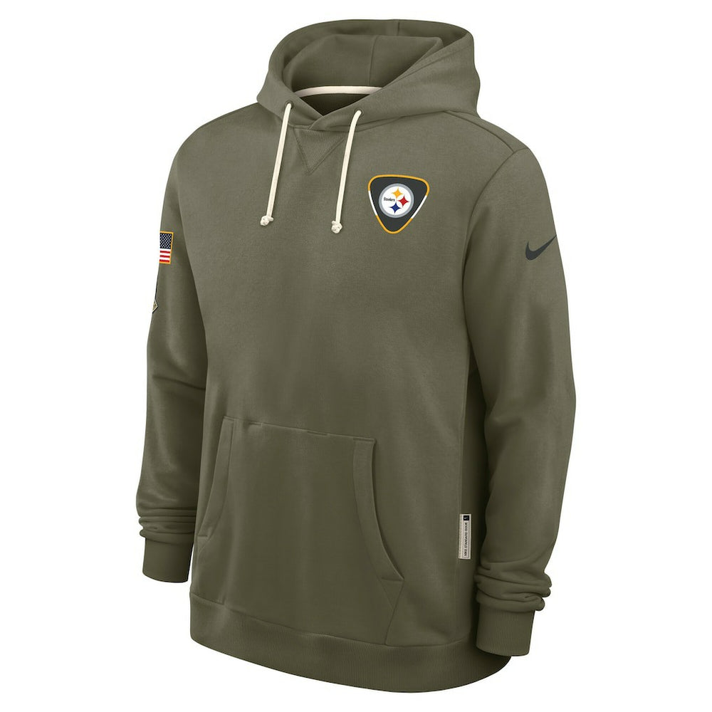 Pittsburgh Steelers 2025 Salute to Service Sideline Standard Issue Dri-FIT Hoodie - Olive Hoodies