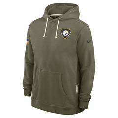 Pittsburgh Steelers 2025 Salute to Service Sideline Standard Issue Dri-FIT Hoodie - Olive Hoodies
