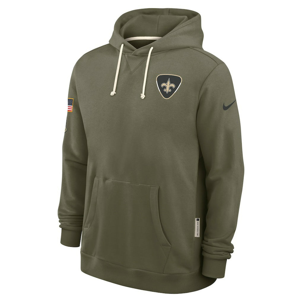New Orleans Saints 2025 Salute to Service Sideline Standard Issue Dri-FIT Hoodie - Olive Hoodies