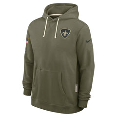 New Orleans Saints 2025 Salute to Service Sideline Standard Issue Dri-FIT Hoodie - Olive Hoodies