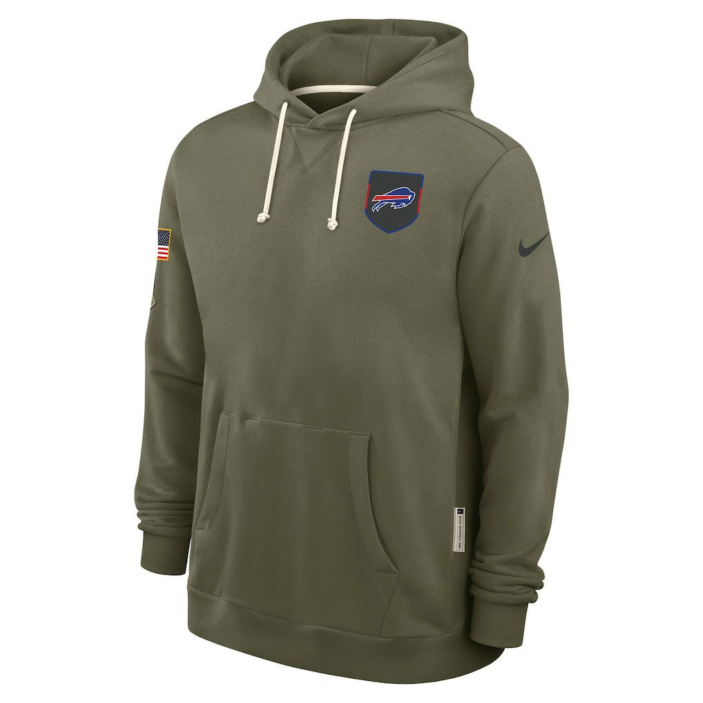 Buffalo Bills Big & Tall 2025 Salute to Service Sideline Dominant Force Dri-FIT Hoodie - Olive Hoodies