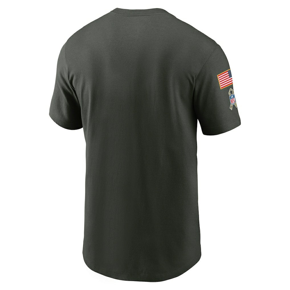 Philadelphia Eagles Big & Tall 2025 Salute to Service Sideline Edge Dri-FIT T-Shirt - Forest Green T-shirts