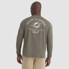 Miami Dolphins 2025 Salute to Service Sideline Long Sleeve T-Shirt - Olive T-shirts