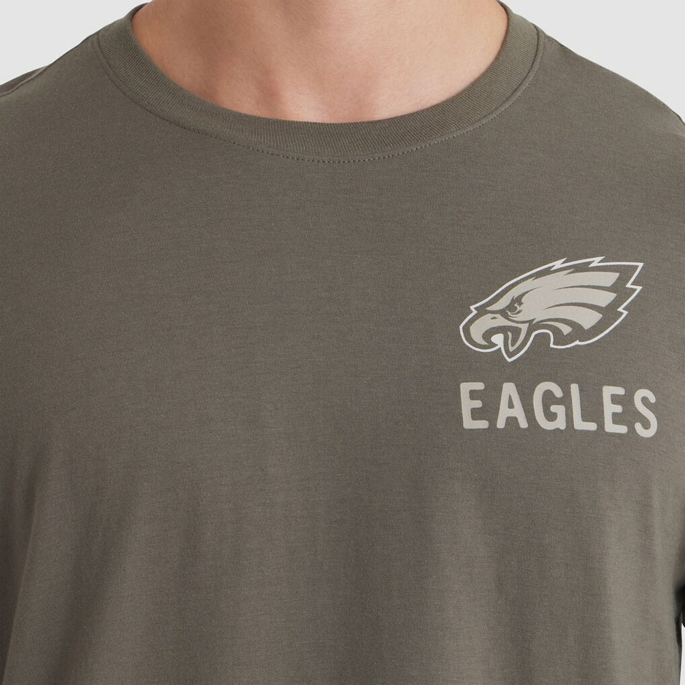 Philadelphia Eagles 2025 Salute to Service Sideline Long Sleeve T-Shirt - Olive T-shirts