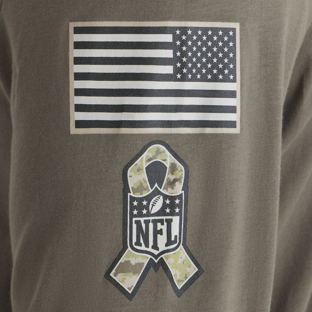 Philadelphia Eagles 2025 Salute to Service Sideline Long Sleeve T-Shirt - Olive T-shirts