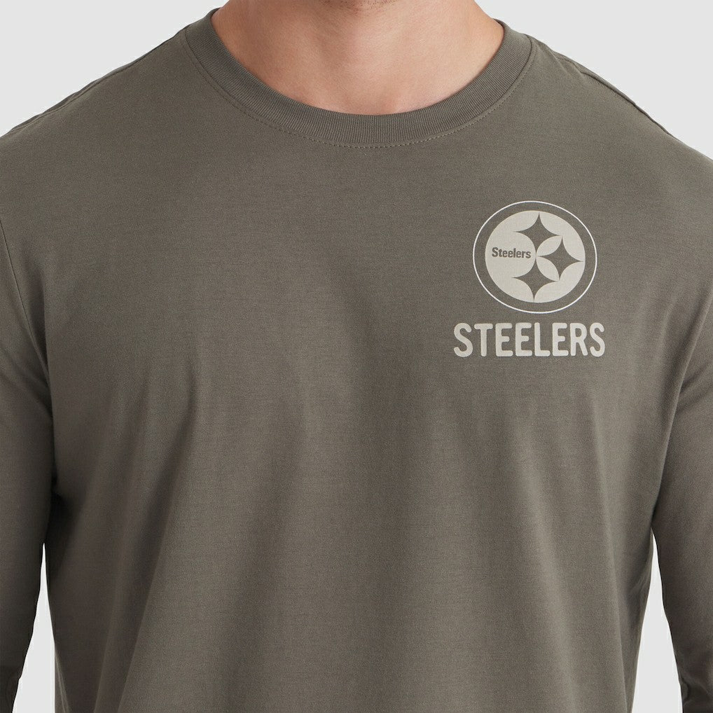Pittsburgh Steelers 2025 Salute to Service Sideline Long Sleeve T-Shirt - Olive T-shirts