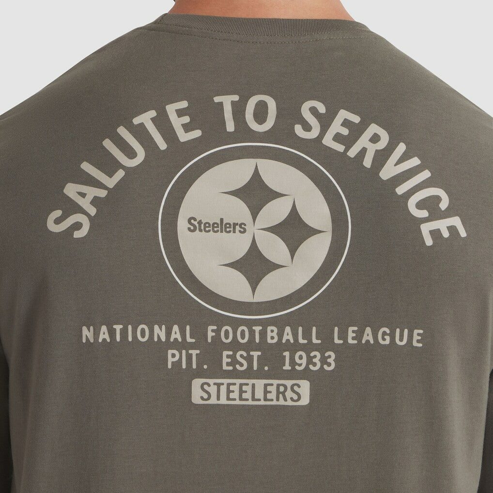 Pittsburgh Steelers 2025 Salute to Service Sideline Long Sleeve T-Shirt - Olive T-shirts
