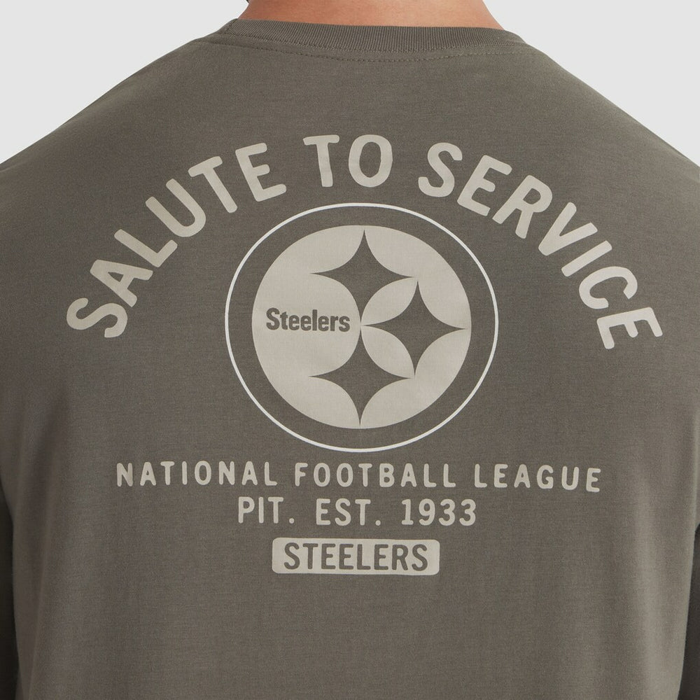 Pittsburgh Steelers 2025 Salute to Service Sideline Long Sleeve T-Shirt - Olive T-shirts