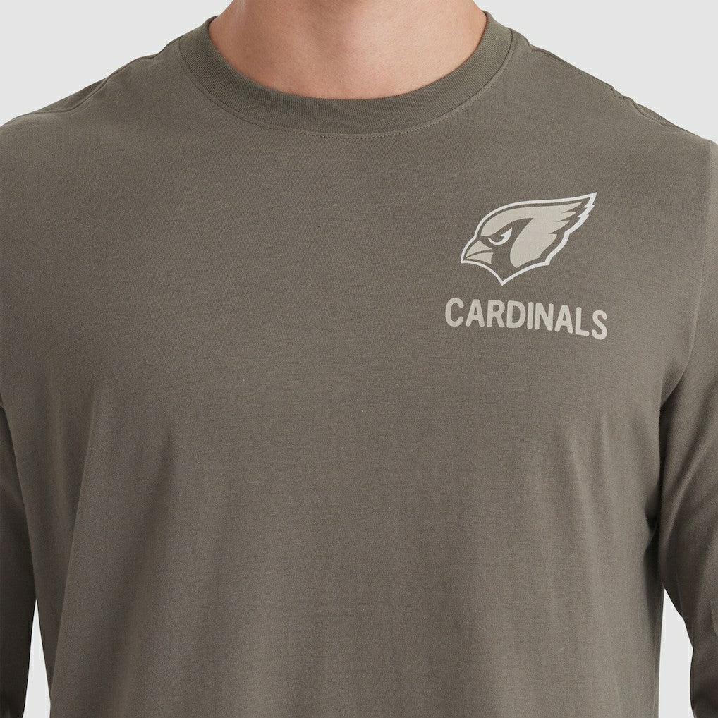 Arizona Cardinals 2025 Salute to Service Sideline Long Sleeve T-Shirt - Olive T-shirts