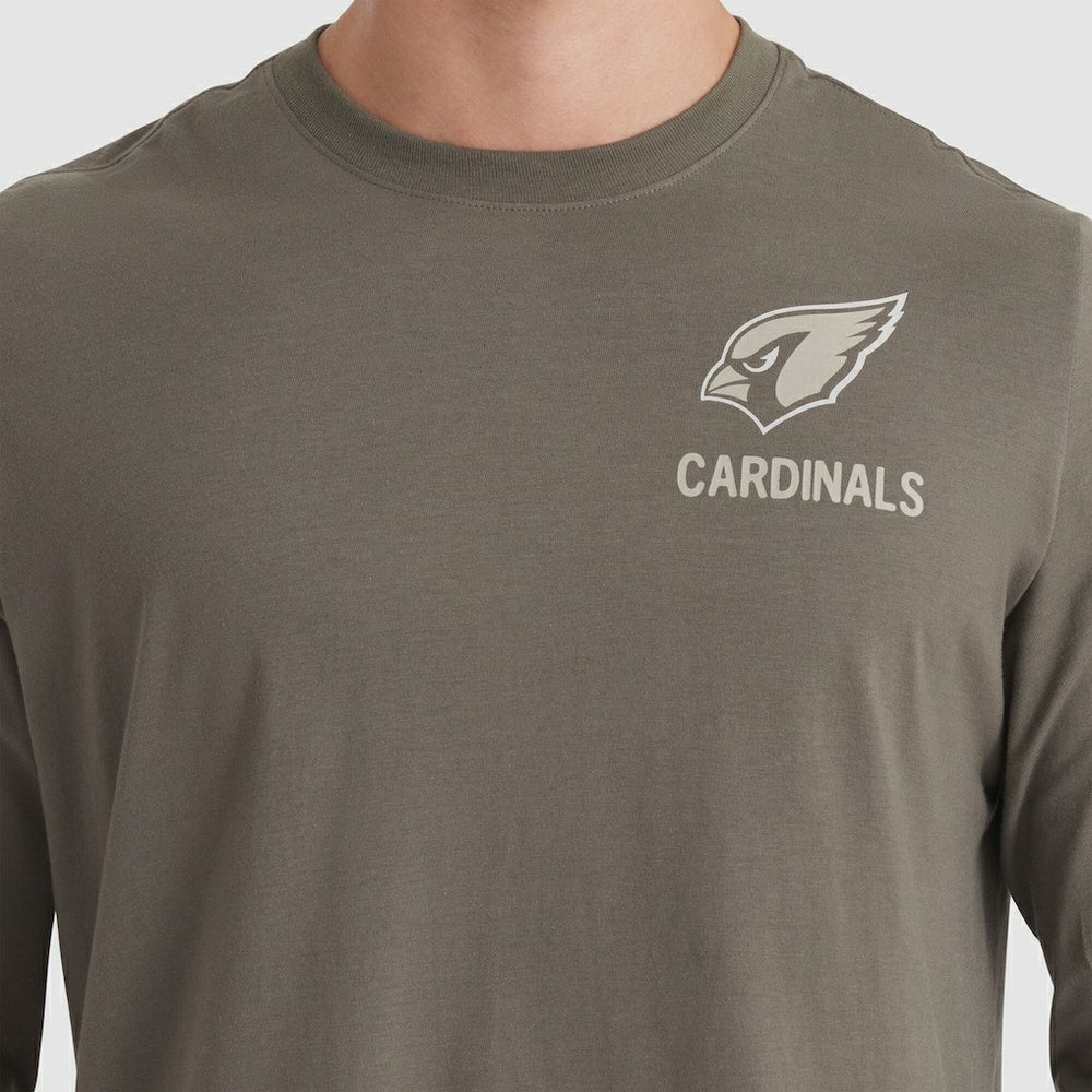 Arizona Cardinals 2025 Salute to Service Sideline Long Sleeve T-Shirt - Olive T-shirts