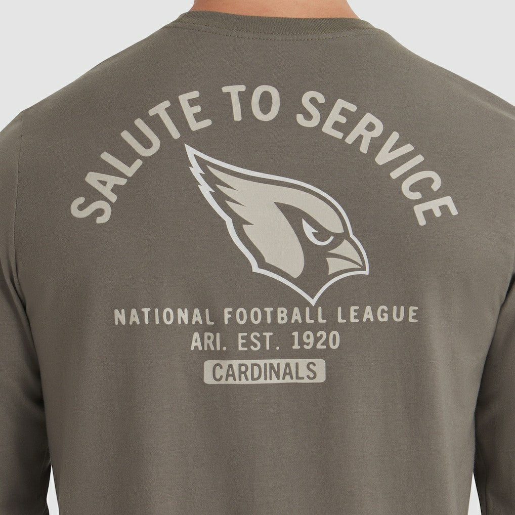 Arizona Cardinals 2025 Salute to Service Sideline Long Sleeve T-Shirt - Olive T-shirts