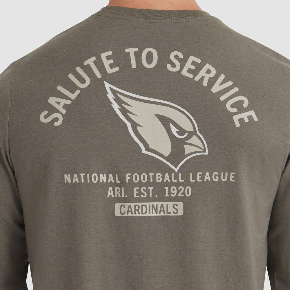 Arizona Cardinals 2025 Salute to Service Sideline Long Sleeve T-Shirt - Olive T-shirts