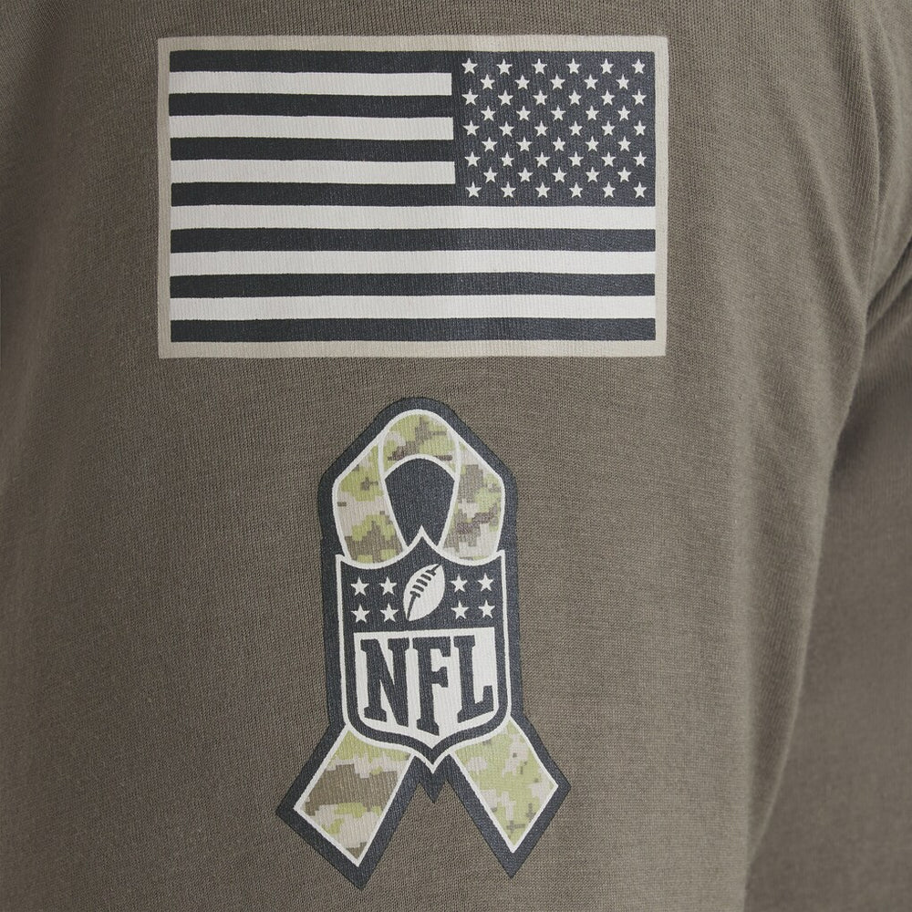 Baltimore Ravens 2025 Salute to Service Sideline Long Sleeve T-Shirt - Olive T-shirts