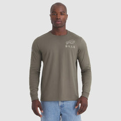 Buffalo Bills 2025 Salute to Service Sideline Long Sleeve T-Shirt - Olive T-shirts