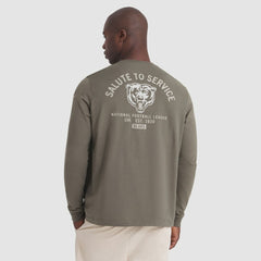 Chicago Bears 2025 Salute to Service Sideline Long Sleeve T-Shirt - Olive T-shirts