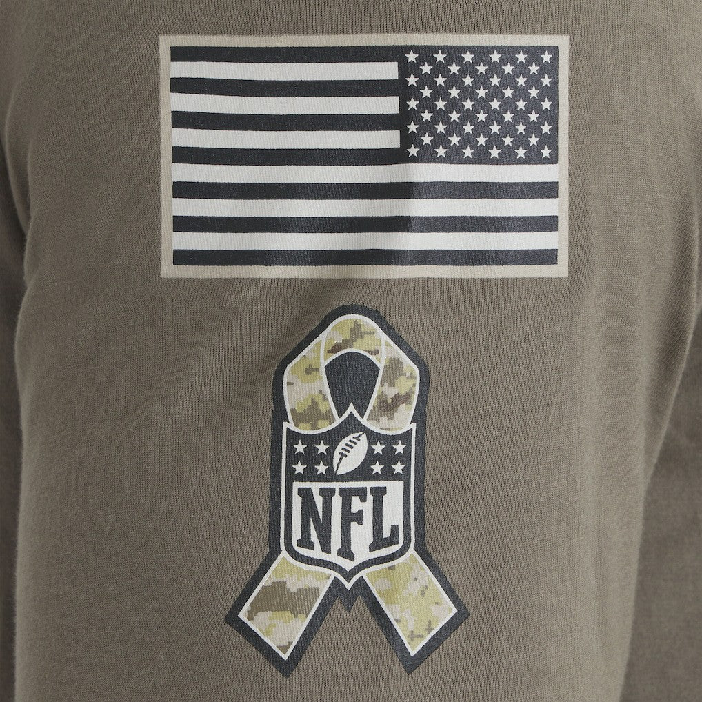 Chicago Bears 2025 Salute to Service Sideline Long Sleeve T-Shirt - Olive T-shirts