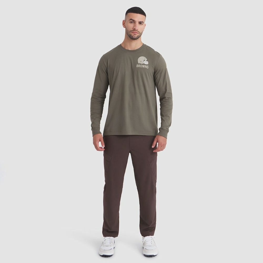Cleveland Browns 2025 Salute to Service Sideline Long Sleeve T-Shirt - Olive T-shirts