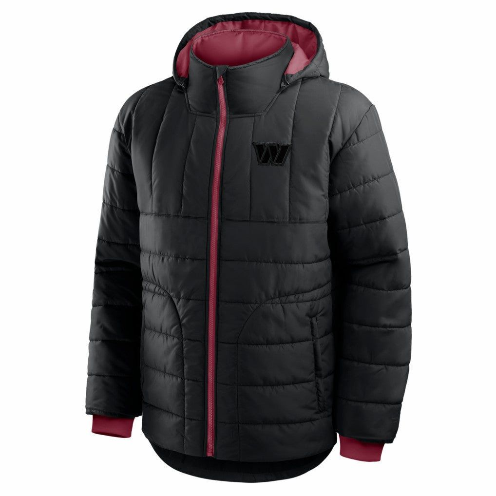 Washington Commanders Full-Zip Hooded Jacket - Black Jackets