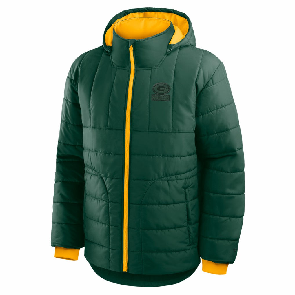 Green Bay Packers Full-Zip Hooded Jacket - Green Jackets