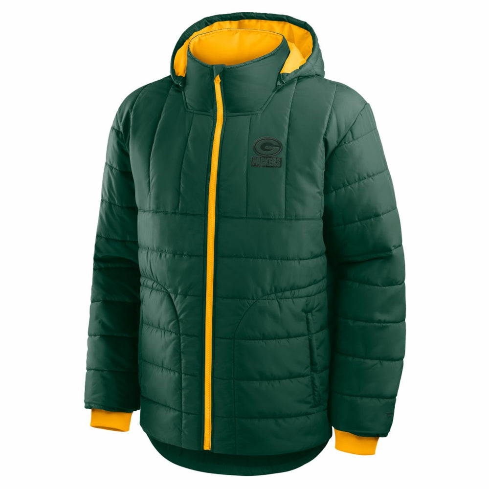 Green Bay Packers Full-Zip Hooded Jacket - Green Jackets