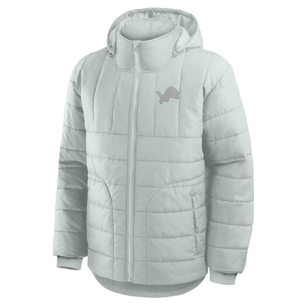 Detroit Lions Full-Zip Hooded Jacket - Gray Jackets