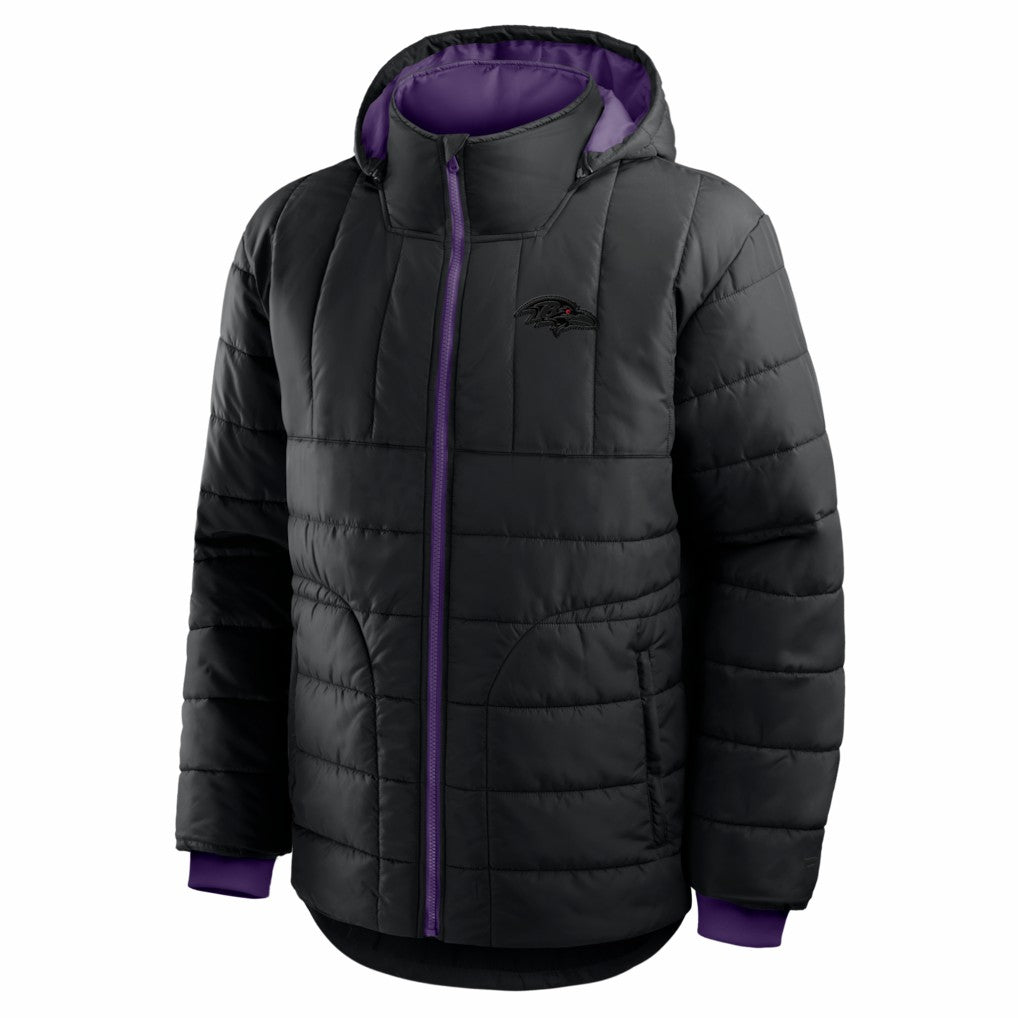 Baltimore Ravens Full-Zip Hooded Jacket - Black Jackets