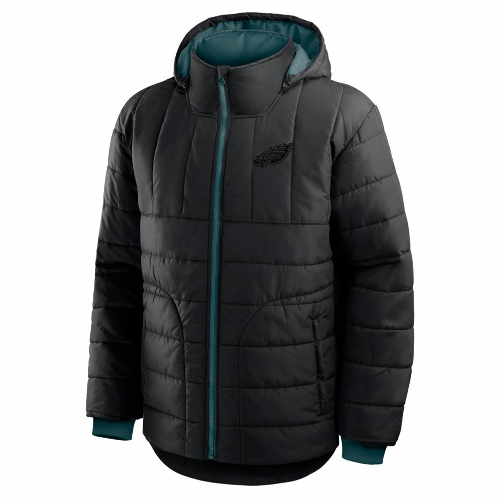 Philadelphia Eagles Full-Zip Hooded Jacket - Black Jackets