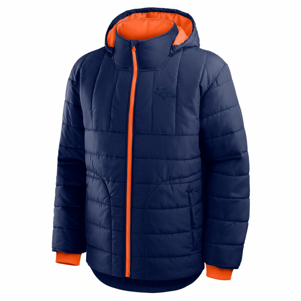 Denver Broncos Full-Zip Hooded Jacket - Navy Jackets