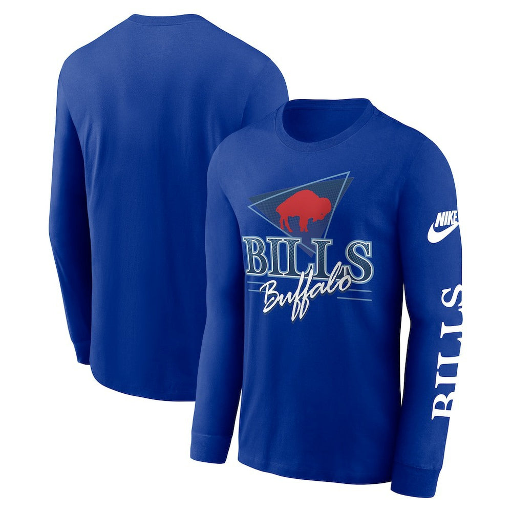 Buffalo Bills Rewind Long Sleeve T-Shirt - Royal T-shirts